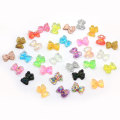 Hurtownie Kawaii Glitter 3D Cartoon Żywica Niedźwiedź Koraliki Nail Art Decor Bling Manicure Charms DIY Craft