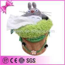 cheap wholesale stuffed animal shape plush facial tissue box