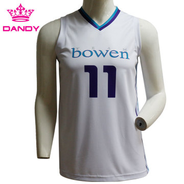 Cheap mesh sublimated basketball top