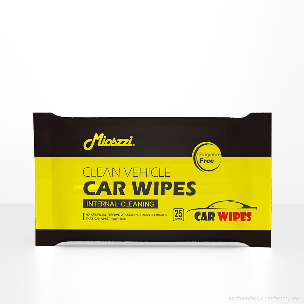 Limpieza de toallitas húmedas perfumadas para automóviles
