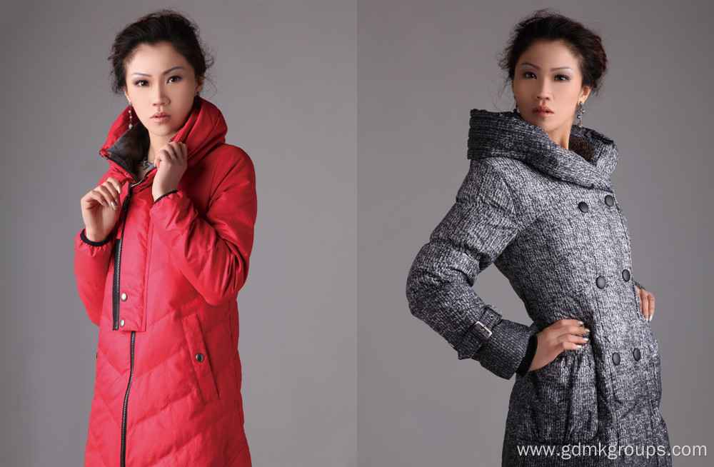 Women's Winter Long Down Jacket Thick Warm Export