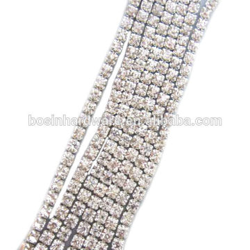 Fashion High Quality Metal Brass Rhinestone Cup Chain