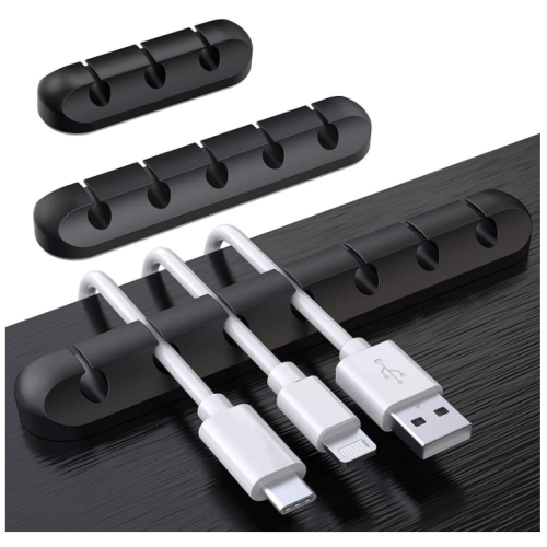 Clips de support de câble en silicone sans BPA