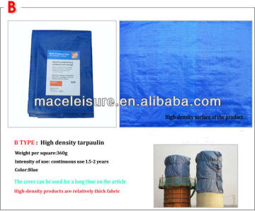 100% waterproof tarp material/ camping tarp/polyester tarp