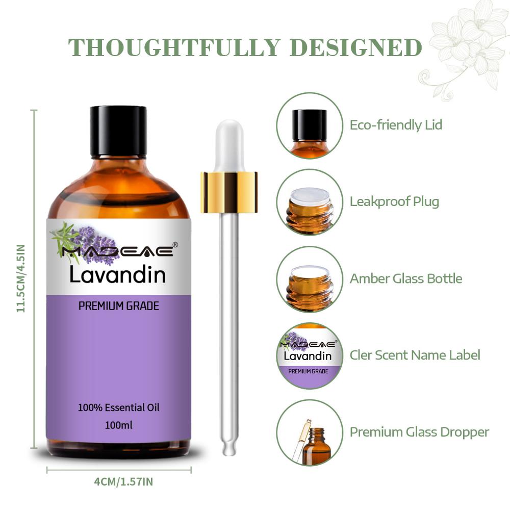 ราคาขายส่งน้ำมัน Lavandin 100% บริสุทธิ์ใช้สำหรับสบู่น้ำหอมครีมโลชั่น