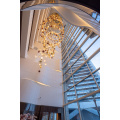 Modern Spiral Staircase Ceiling Indoor Large Chandelier
