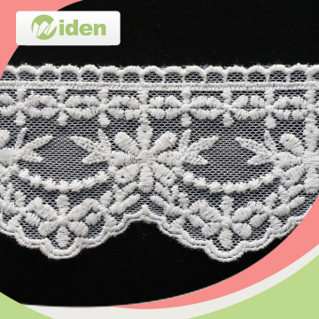 Fashion Organza Flower Bridal Lace Trim With Cross, High Quality Lace Trim, Organza Flower Lace Trim