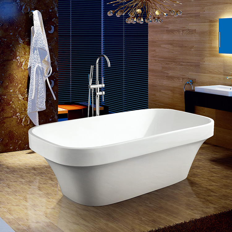 New Design Modern Freestanding Acrylic Simple Bathtub For Adult