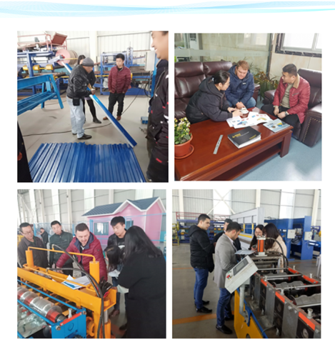 Price Double deck profile layer roof plate tile roll forming machine