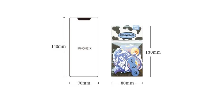 Cartoon Smile Sticker Set for DIY Material