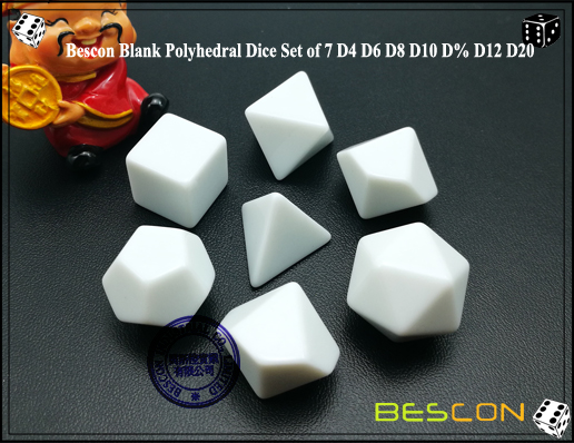 Dado Poliral en Blanco (1) Blank Polyhedral Dice (1)