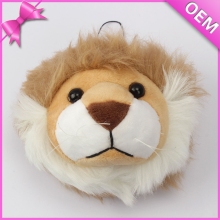 Custom plush lion head keychain,custom made plush toy