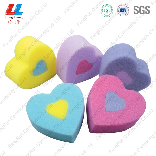 heart shape sponge