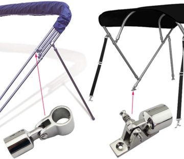 180 Rotated Stainless Steel Boat Deck Hinge Connector