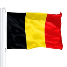 double stitched vivid color custom 3x5 Belgium flag