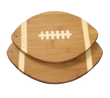 Unique Rugby Shape Bamboo Cutting Board