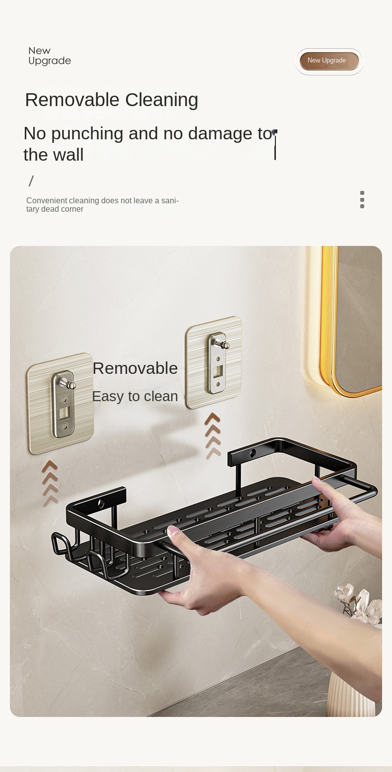 Duvara Monte Tuvalet Depolama Rafı Wall-Mounted Toilet Storage Rack