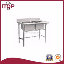 stainless steel small double kitchen sink