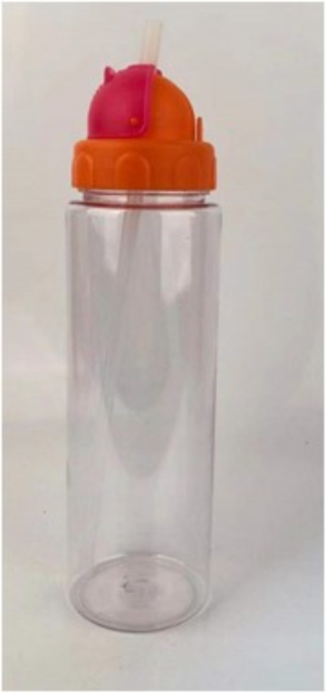 700mL Water Bottle With Straw