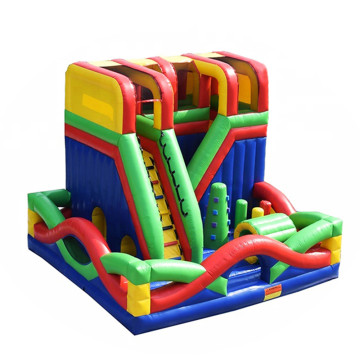 Outdoor custom eco friendly inflatables obstacle course for kids