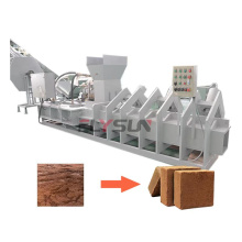 Cocopeat Coir Block Making Machine - Big Capacity Coco Coir Pith Peat Brick Press Machine