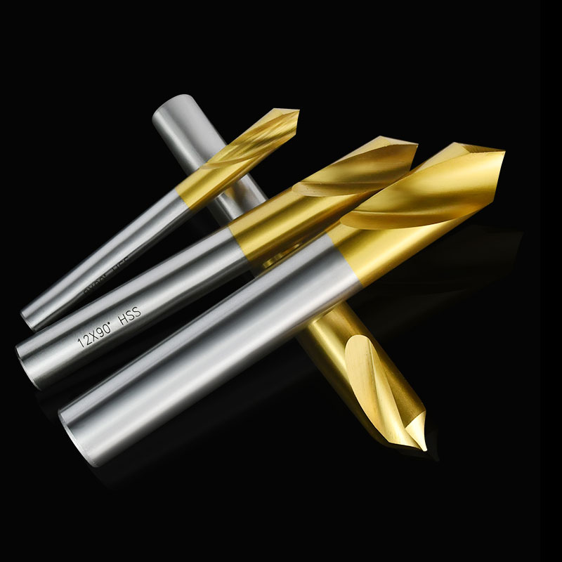 HSS Spot Titanium-plated fixed point 60 degrees 90 degrees 120 degrees centering drill chamfering center drill