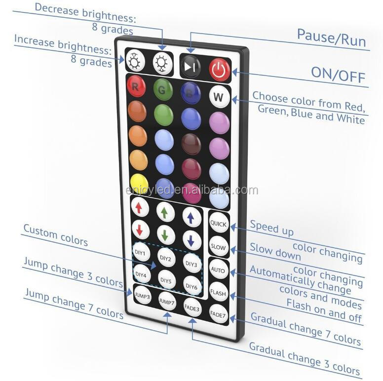 RGBLED light strip RGB5050 5M RGB color variable flexible LED light strip + 24-key remote control + power adapter kit