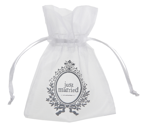 stom logo organza pouch