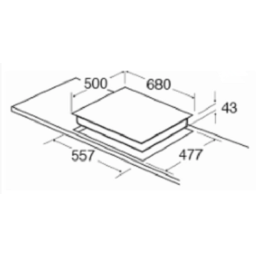 米国の5つのバーナーガスホブ