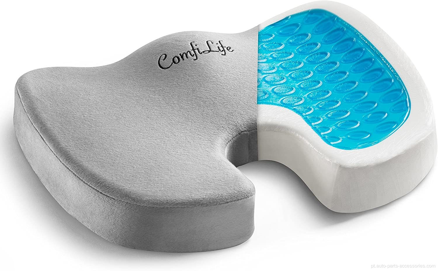 Almofada de assento aprimorada em gel - gel ortopédico não deslizante