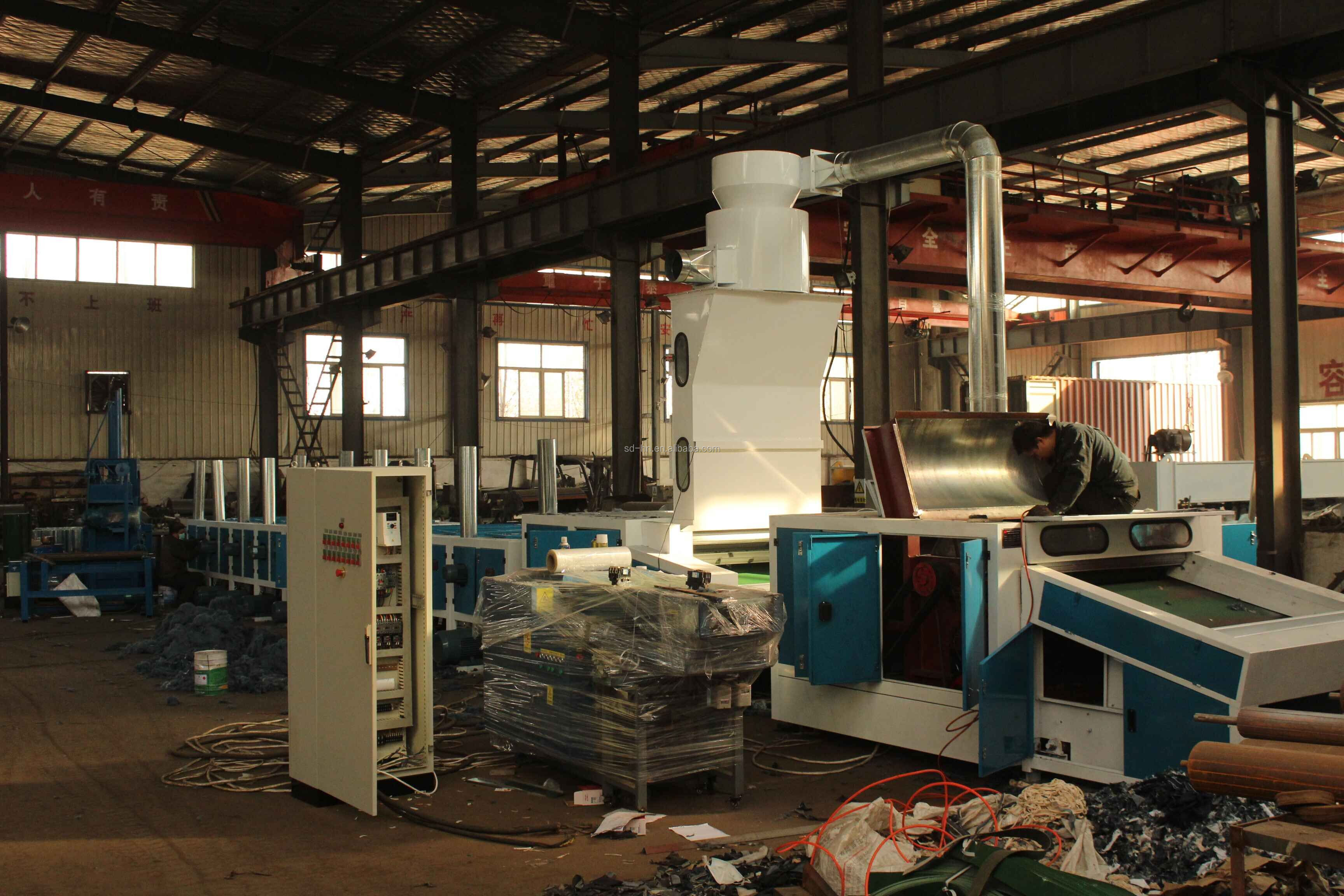 Fabric Yarn Cloth Cotton Waste Recycling Machine for Textile Waste Tearing