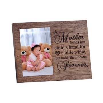 Vertical Engraved Solid Wood Picture Frame