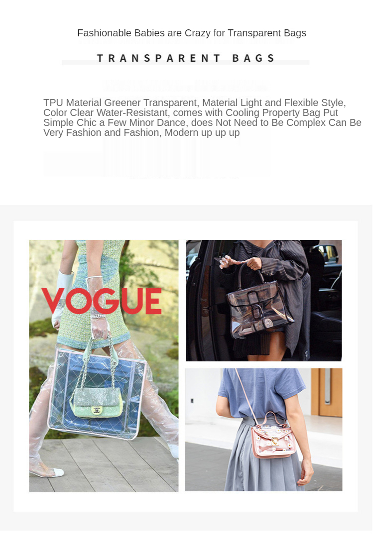 Fashion Female 2021 New Mother-and-child Transparent Bag Chrysanthemum Simple Small Square Bag Single Shoulder Messenger bag