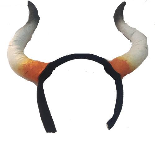 Ox Horn Hair Hoop Suit For Masked Ball
