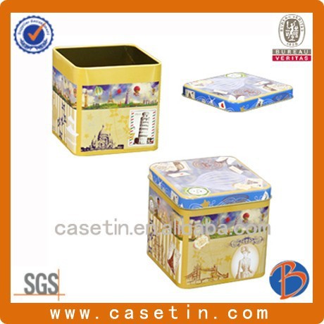 2016high quality empty Customized Chocolate box tin