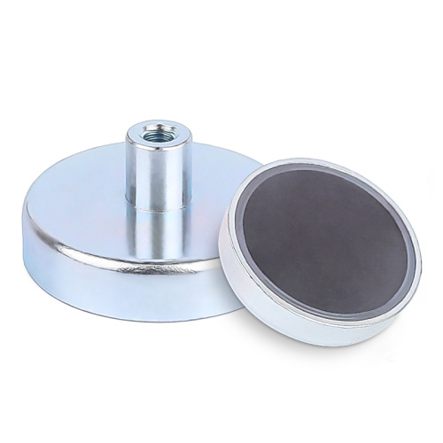 Runder Ferrit -Topf -Magnet mit Innengewindestange
