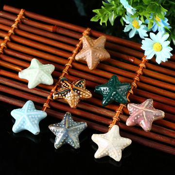 Ceramic Starfish Pendant DIY Necklace