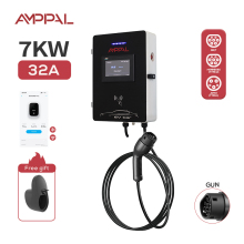 7kW EV Wall Charger with RFID Card Load Balancing
