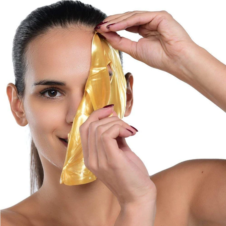 Wholesale 24K Gold Gel Collagen Facial Mask Anti Aging Skincare Anti Wrinkle Mask