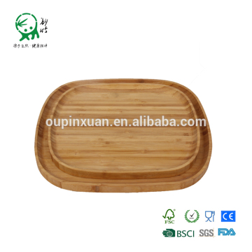 Food Grade Bamboo Wood Tray Set Serving Tray Set