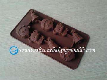 Christmas images silicone chocolate mould, pudding mold, candy mould, ice mould, European style classic silicone chocolate mould