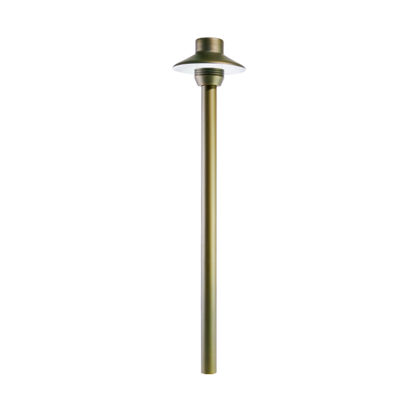 Path light Brass low voltage landscape lights