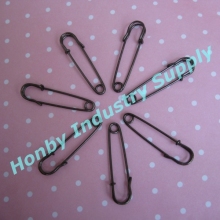 1 1/2 Inches Gunmetal Steel Kilt Pin/Brooch Safety Pin (DZ30509B)