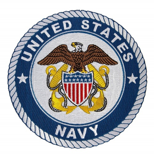 US Navy Patch Broderéiert