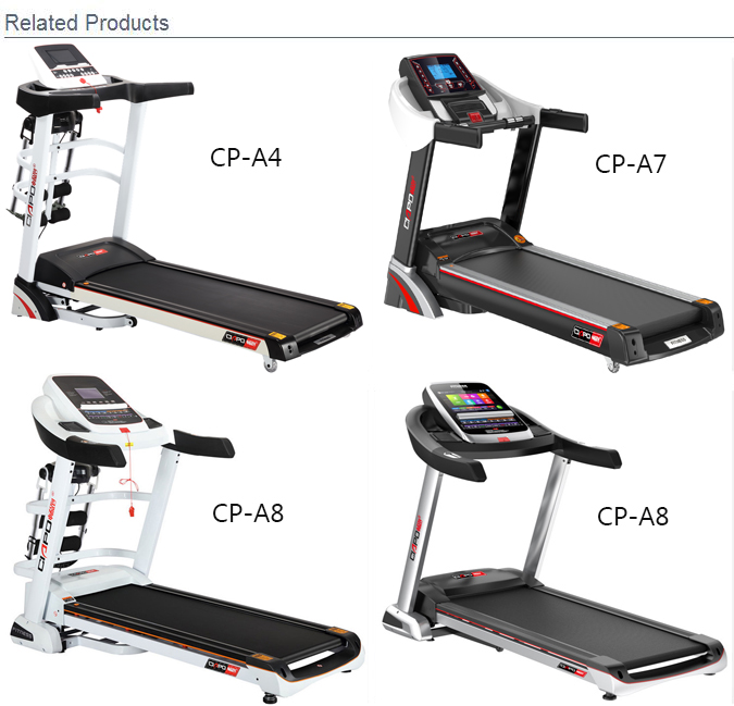 Home design motorized folding treadmill / fitness enquirment running machine for sale