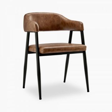 Hot Selling Vintage Tan Dining Chair