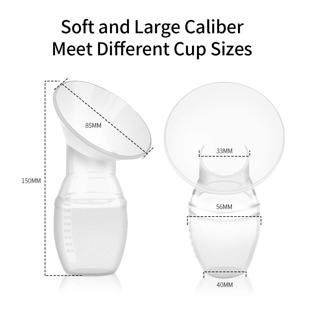 BPA Free Custom Milk Saver Stopper Suction Manual Silicone Handsfree Portable Breast Pump With Lid