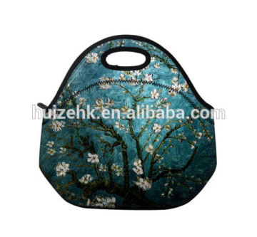 Customized insulated neoprene small tote bag for adults lunch bag