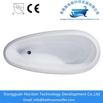 Egg shape acrylic bathtub