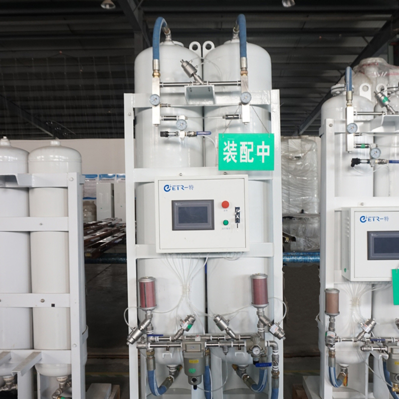 Skid-mounted low cost oxygen generating manufacturing plant